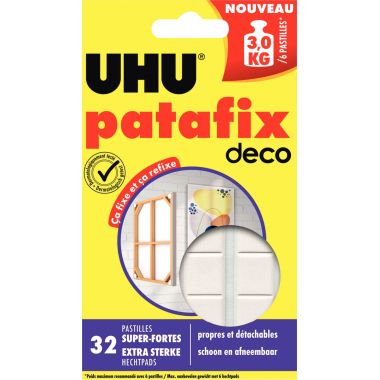 Blister de 32 pastilles adhésives Patafix déco