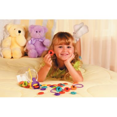Set de laçage alphabet bonbons