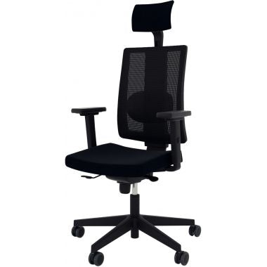 Siège manager Holde+ avec support lombaire ajustable en hauteur noir