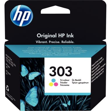 HP 303 cartouche d'encre trois couleurs authentique (T6N01AE)