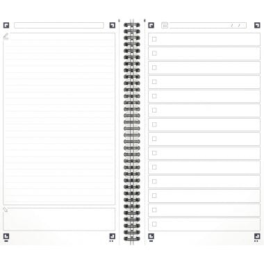 Cahier TASK MANAGER 230 pages, format 141x246 mm