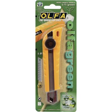 Cutter grand modèle OLFA GREEN L1 18 mm