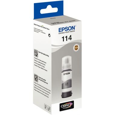 Epson 114 flacon d'encre gris authentique (T07B540)