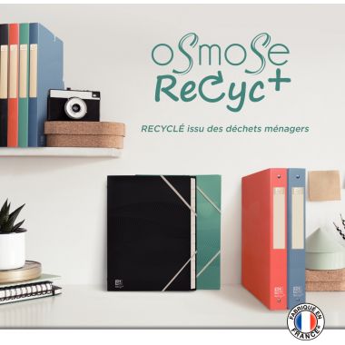 Boîte de classement en polypropylène recyclé OSMOSE RECYC+ dos 2,5 cm, coloris assortis