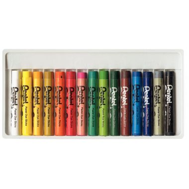 Boîte de 15 pastels pour tissus assorties