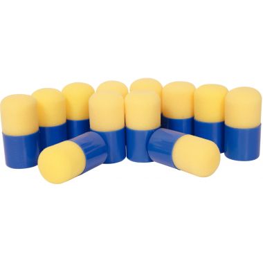 Boîte de 5 Flacons de 250 ml encre à dessiner turbo gel assortis + 12 tampons mousse offerts