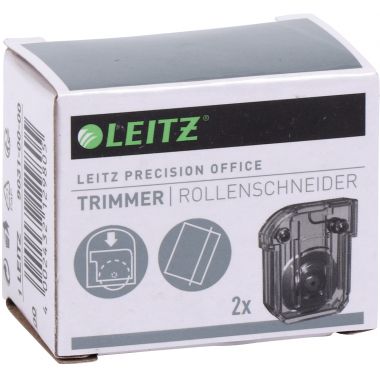 Lot de 2 lames de rechange coupe droite pour rogneuse Leitz Precision 9028