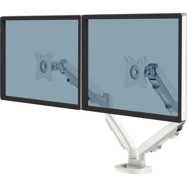 Bras porte-écran double EPPA argent