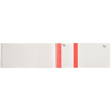 Lot de 10 blocs numérotés à souches 1 souche, coloris rouge