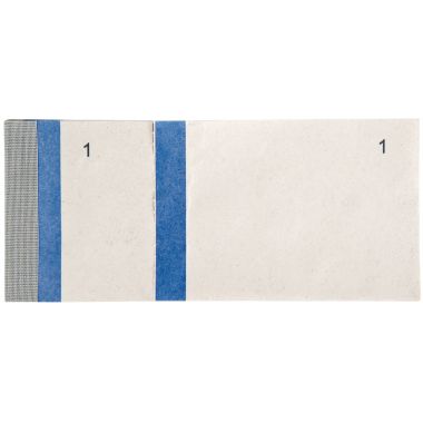 Lot de 10 blocs numérotés à souches 1 souche, coloris bleu