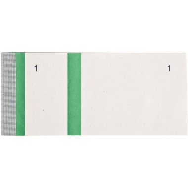 Lot de 10 blocs numérotés à souches 1 souche, coloris vert