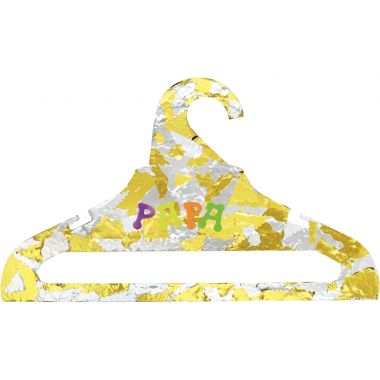 Lot de 5 cintres en bois à décorer