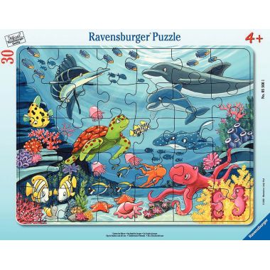 Puzzle à cadre de 30 pièces, au fond de la mer