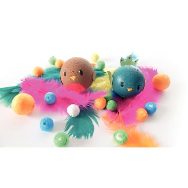 Lot de 5 boules en styropor, diamètre 10 cm