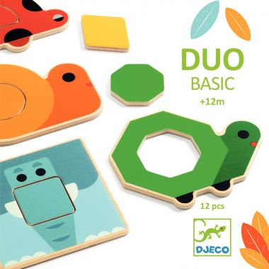 Boite de 6 puzzles d'encastrement en bois DuoBasic