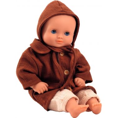 Manteau d'automne 2 pièces pour poupée 30 à 34 cm