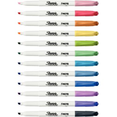 Blister de 12 marqueurs Sharpie Snote assortis