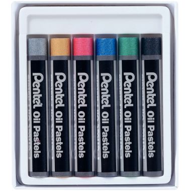 Boîte de 6 pastels PHN métal assortis