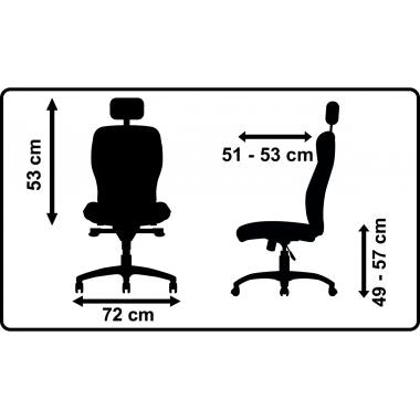 Siège manager ergonomique Balzac mesh noir