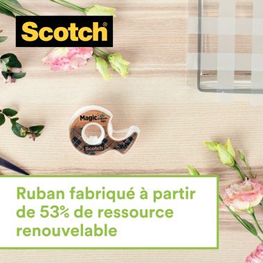 Scotch® - Rouleau adhésif Scotch Magic Green invisible 19mmx30m - L1187
