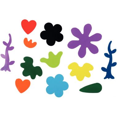 Pochette 300 gommettes fleurs