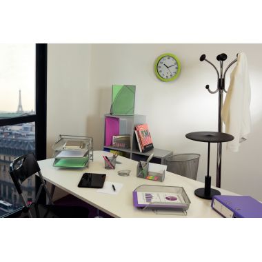 Horloge silencieuse diamètre 30cm vert anis