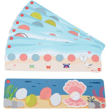 Boite de 54 coquillages + 8 cartes