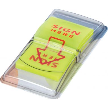 Carte de 50 index repositionnable Sign Here