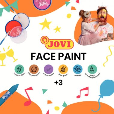 Boite de 6 galets maquillage crème