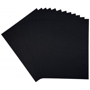 Pochette de 12 feuilles à dessin 160g 24x32cm noir