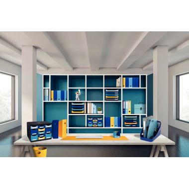 Sous-mains 80x40cm bleu marine et bleu ciel