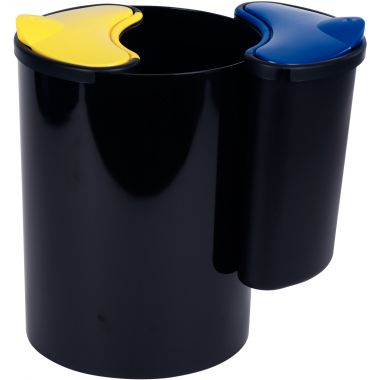 Kit tri sélectif 1 corbeille avec 2 compartiments