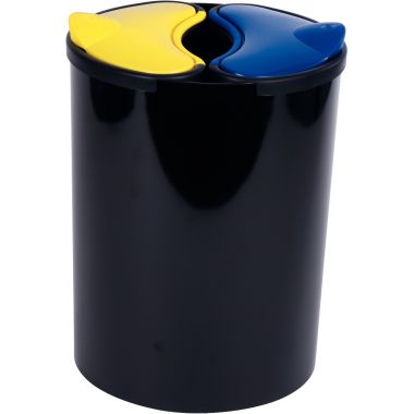 Kit tri sélectif 1 corbeille avec 2 compartiments