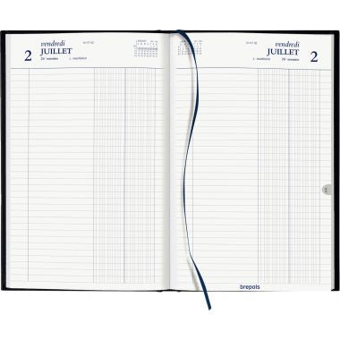 Brepols - Agenda de banque large 2 volumes noir - 0.146.1255.01.6.0