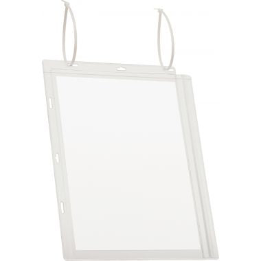 Lot de 5 porte affiche avec serre-câble A4