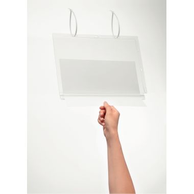 Lot de 5 porte affiche avec serre-câble A4