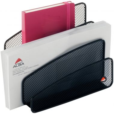 Trieur vertical 3 compartiments MESH en métal noir