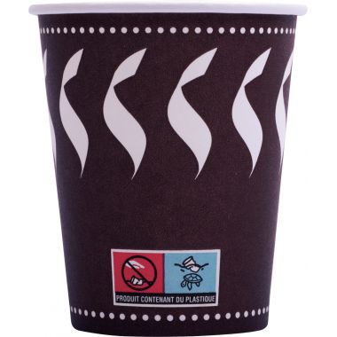 Isap - Sac de 50 gobelets en carton décors 28cl - V54CH8OZ