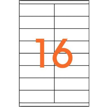 Boîte de 1600 étiquettes multi-usages blanches 105x35mm