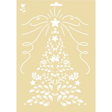 Lot de 3 pochoirs de Noël en plastique format A4