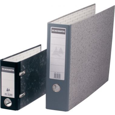 Exacompta Classeur à levier à l'italienne pour format A3, dos 8 cm, carton gris - 53810E