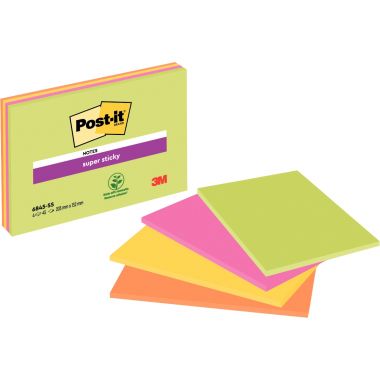 Paquet de 4 blocs Meeting Notes Super Sticky
