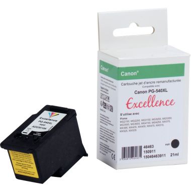 Excellence cartouche jet d'encre noire haute capacité compatible Canon 540XL (PG540BK XL)