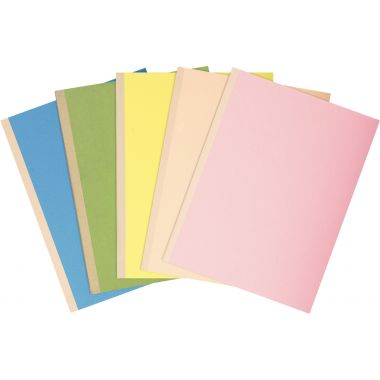 Exacompta - Paquet de 25 chemises rigides FOREVER dos toilé, coloris assortis - 770000E
