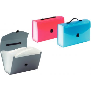 Valisette trieur PROPYGLASS en polypropylène, 24 compartiments, coloris assortis
