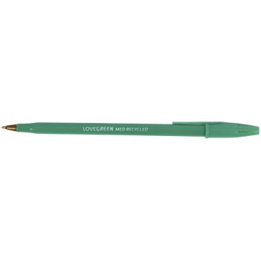 Stylo bille Lovegreen pointe moyenne vert
