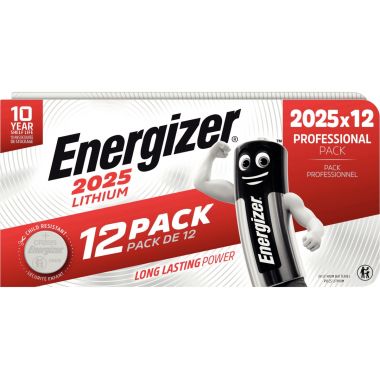 Paquet 12 piles lithium 3V CR2025