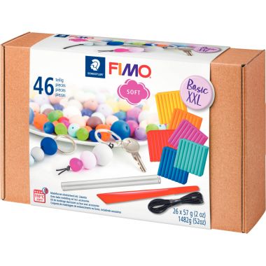 Coffret XXl 26 pains fimo soft et accessoires