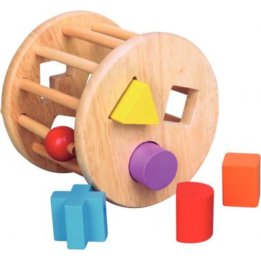 Trieur de formes à rouler en bois