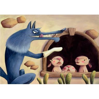 Conte Kamishibaï "Le loup et les 7 chevreaux"